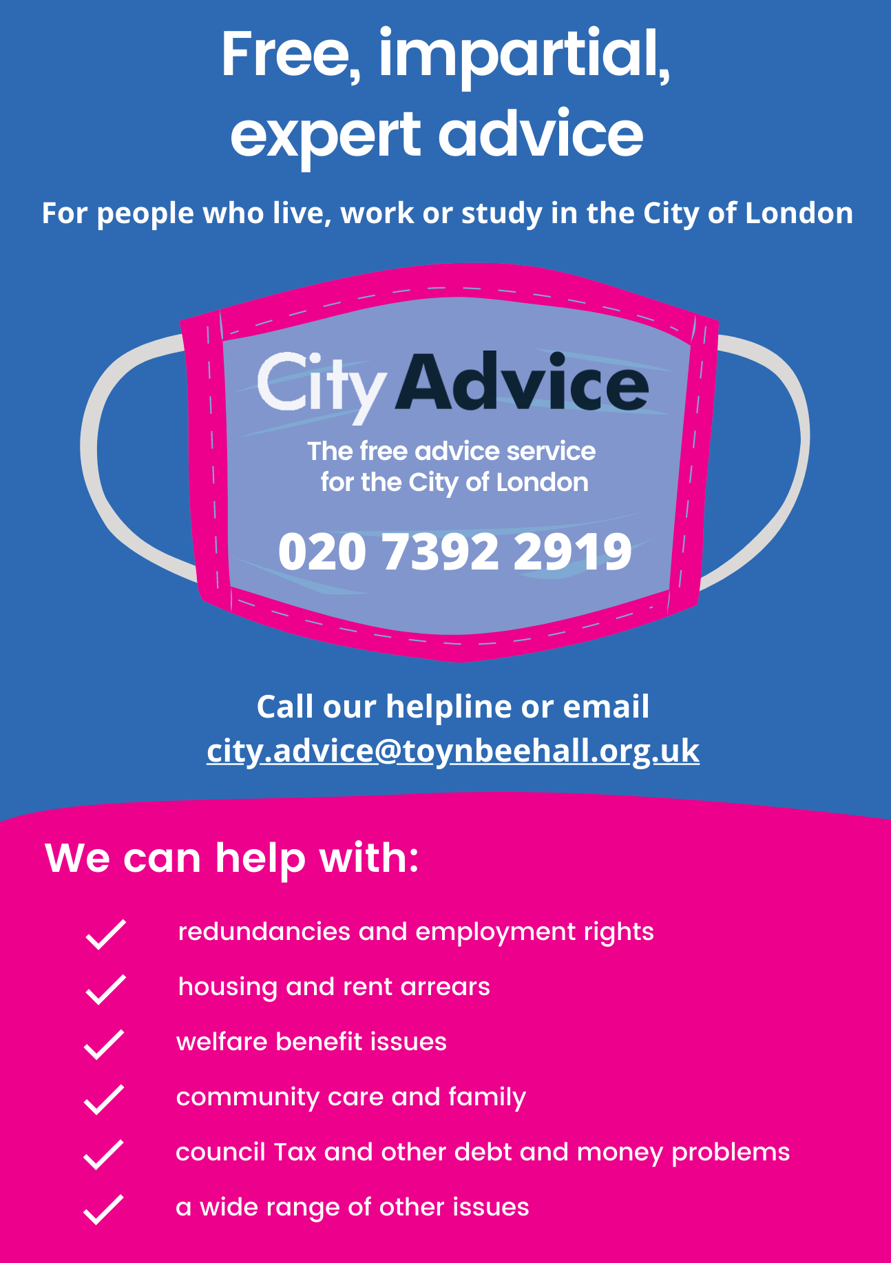 City Advice flyer