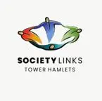 SocietyLinks logo with 4 people holding hands