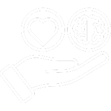 Healthy heart and brain in hand 