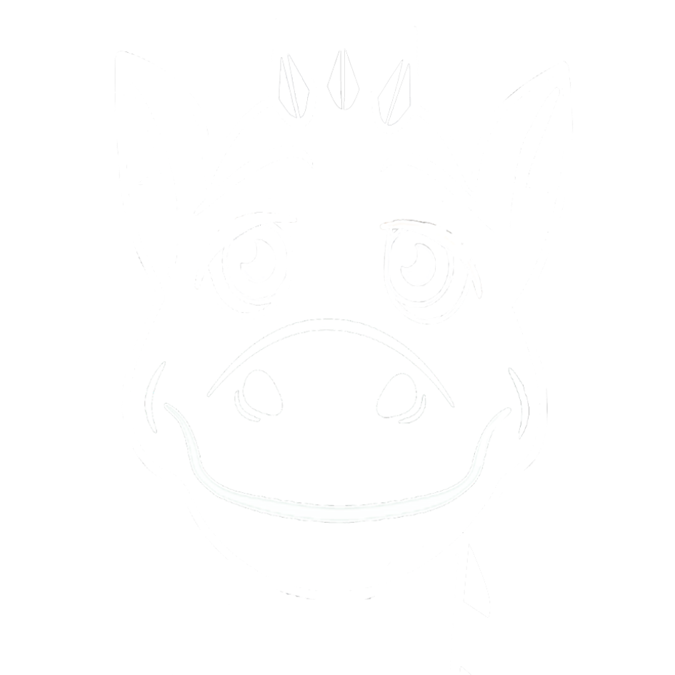 Guilda the dragon - a cartoon smiling female dragon