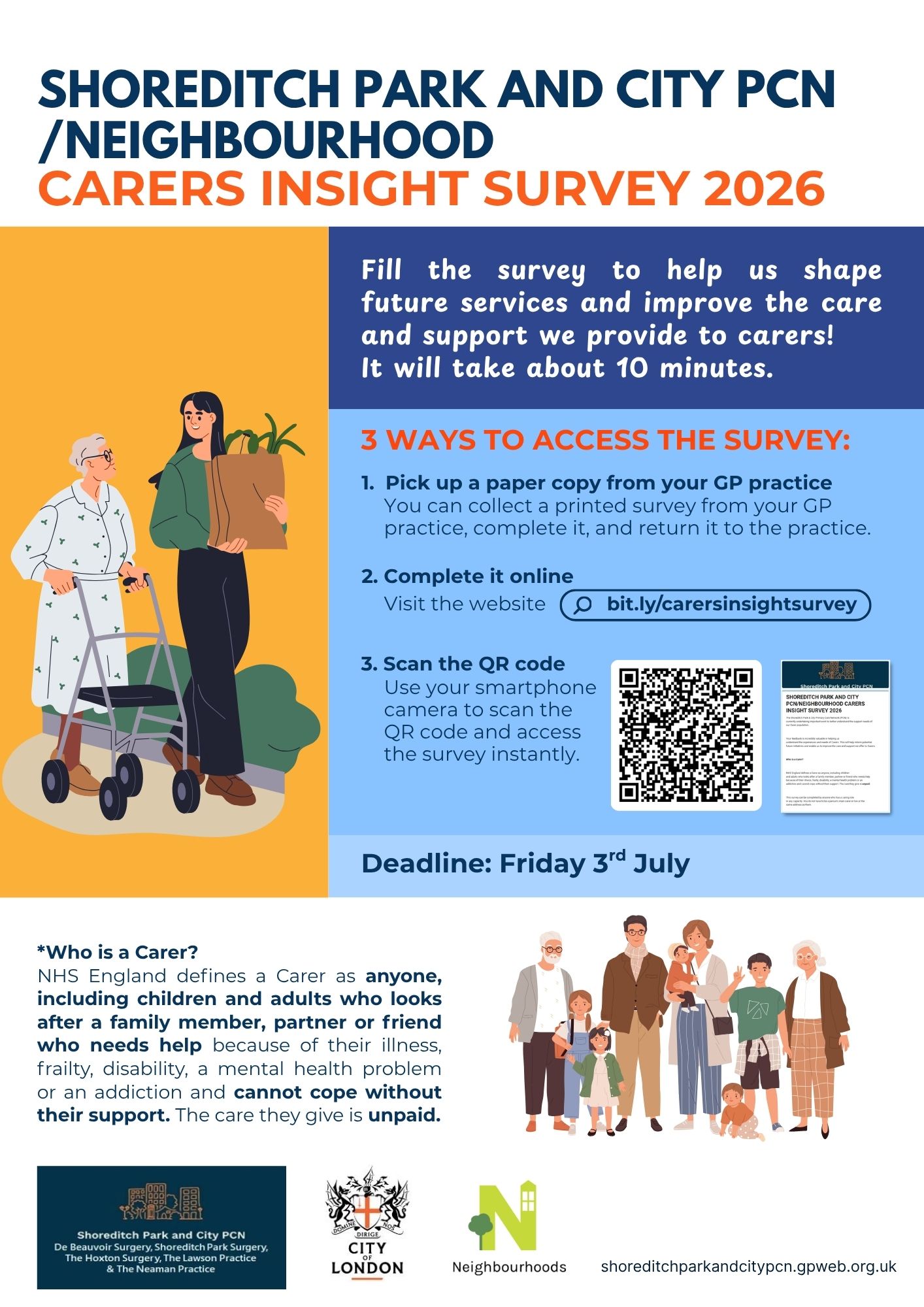 Carers Insight Survey June 2026 poster