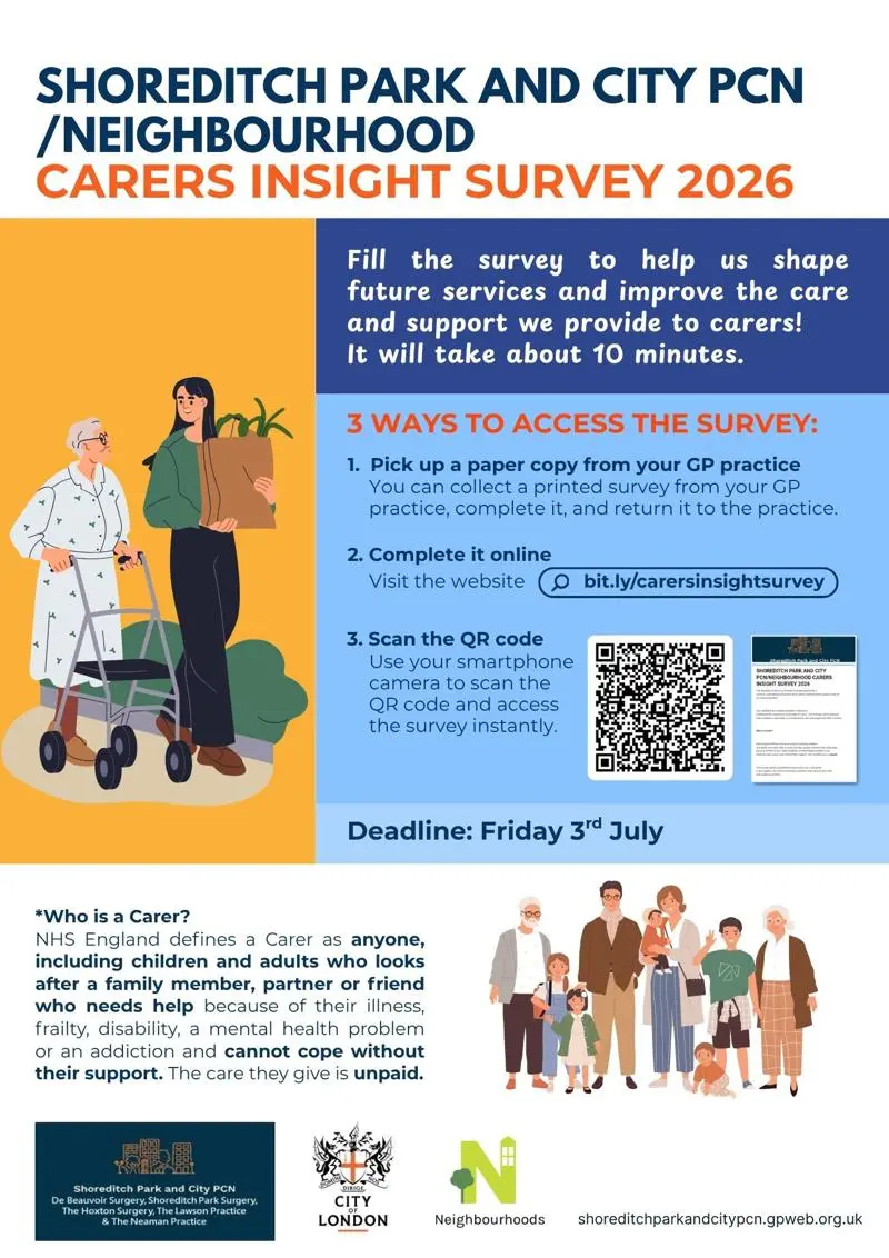 Carers Insight Survey June 2026 poster