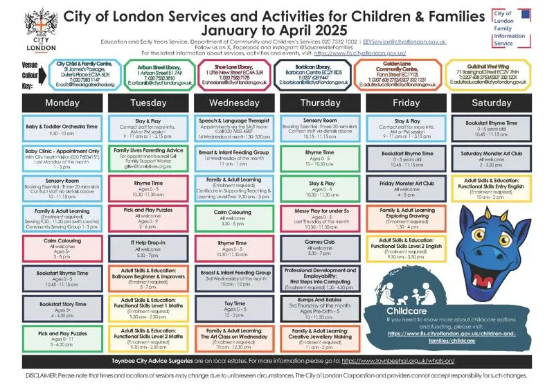 City of London Services and Activities for Children & Families