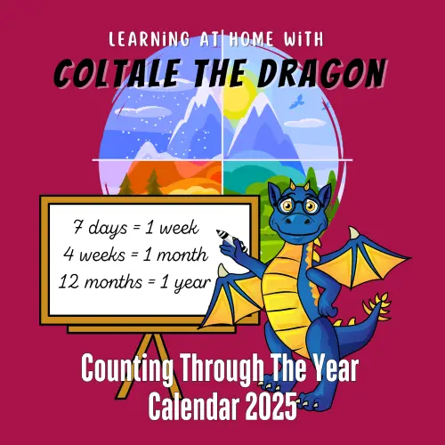Coltale the dragon stood in front of whiteboard with marker in his hand