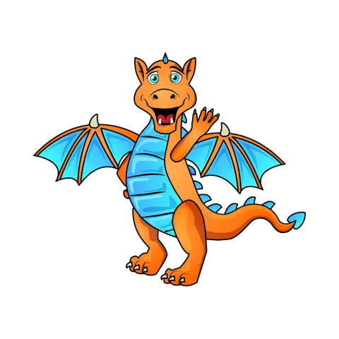 Colet, the dragon, our Education Team's mascot