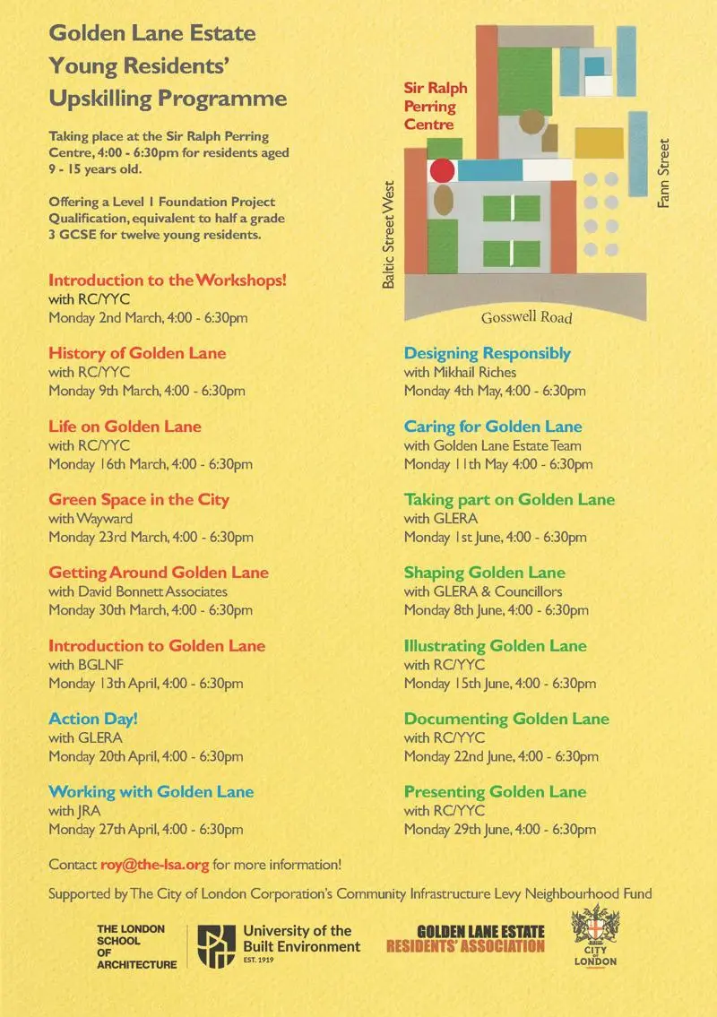 Outline of the Golden Lane Estate Young Residents' Upskilling Programme