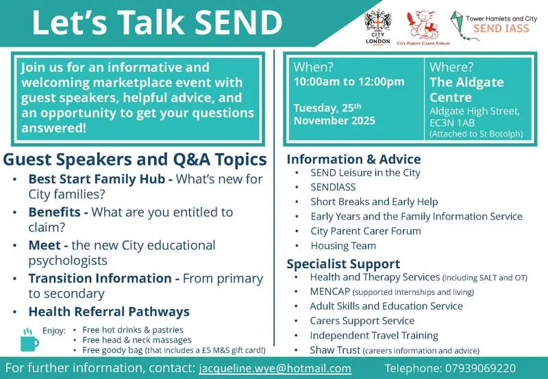 Let's Talk SEND poster
