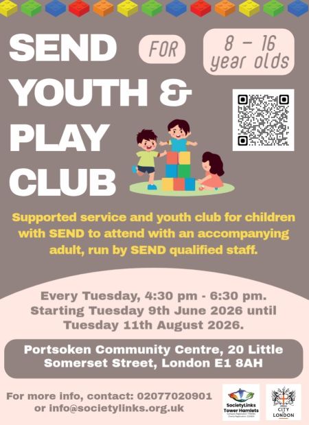 SEND Youth and Play Club - Portsoken poster