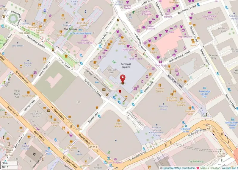 Artizan Street Library map